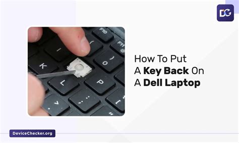 how to put laptop keys back on.